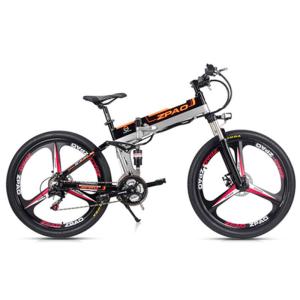 Quality 48V 26 inch Electric Folding Bike With 3 Knife And Shimano 21 Speed Derailleur wholesale