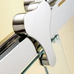 Sanitary Grade Bath Shower Door Dual Sliding Glass LBS7825 Customized