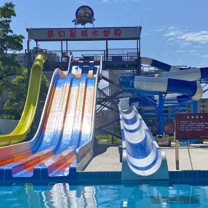 Quality SGS Certified Super Open Spiral Slide Tube For Water Theme Park Anti Static wholesale