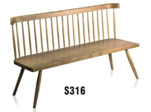 Quality America style solid wood 3 seater Windsor sofa furniture wholesale
