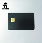 Luxury Copper Metallic Ink Business Cards For Bank SLE4442 Chip Matt Effect
