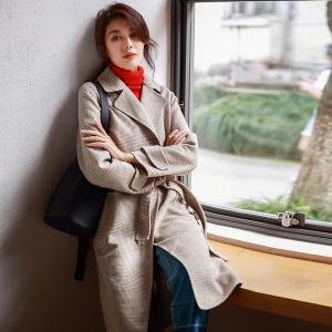 Quality Women Wool Mixed Woven Fabric Clothing With Two Big Pockets wholesale