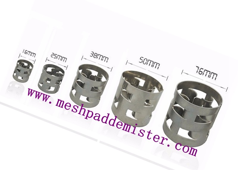 Ss316l Tower Iso9001 Packing Pall Ring 50mm Surface Area