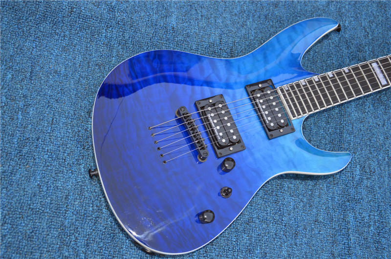 All Real Pictures China ESP/LTD Electric Guitar Ebony Fretboard 24 Frets Quilted Maple Top and Back esp guitar