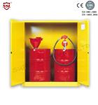 Yellow Drum Flammable Storage Cabinet With Galvanized Steel Shelving