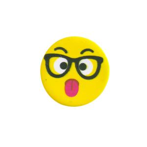 Quality Yellow Emoji Icing Decorations , Edible Emoji Cupcake Toppers Ready To Use wholesale