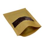 PET Window Zipper 100g Kraft Paper Stand Up Bags