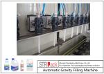Automatic Gravity Bottle Filling Machine For Toilet Cleaner / Corrosive Liquid