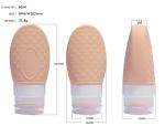 Multipurpose 37ml 60ml 89ML Silicone Travel Bottle Set