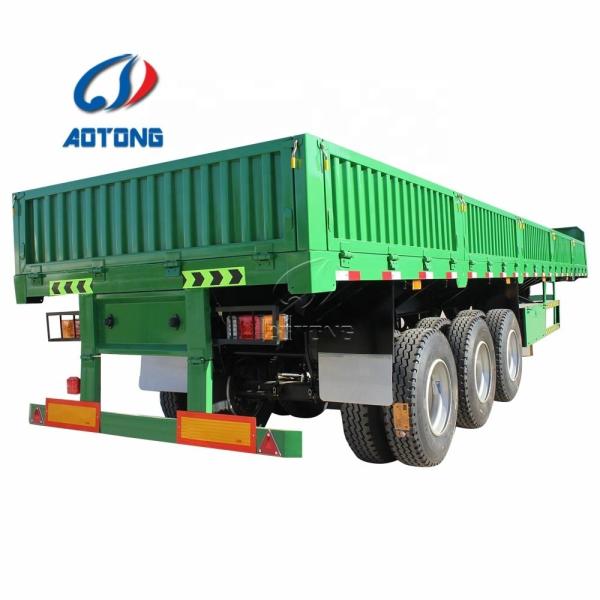 Mechanical Suspension Drop Side Board Sidewall Flatbed Trailer /Side wall truck