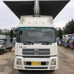Used DONGFENG Van Cargo Truck 6 Wheels 4X2 Flying Wing Van 180hp Truck