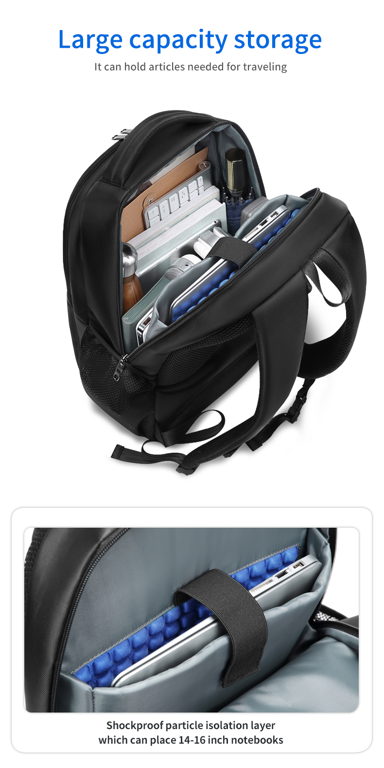 High quality new wholesale custom logo oem business men waterproof school bags laptop backpack