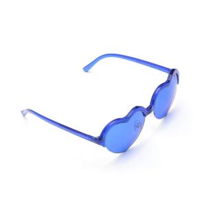 Quality Heart Frame UV400 Protection Blue Lens Colour Therapy Sunglasses wholesale