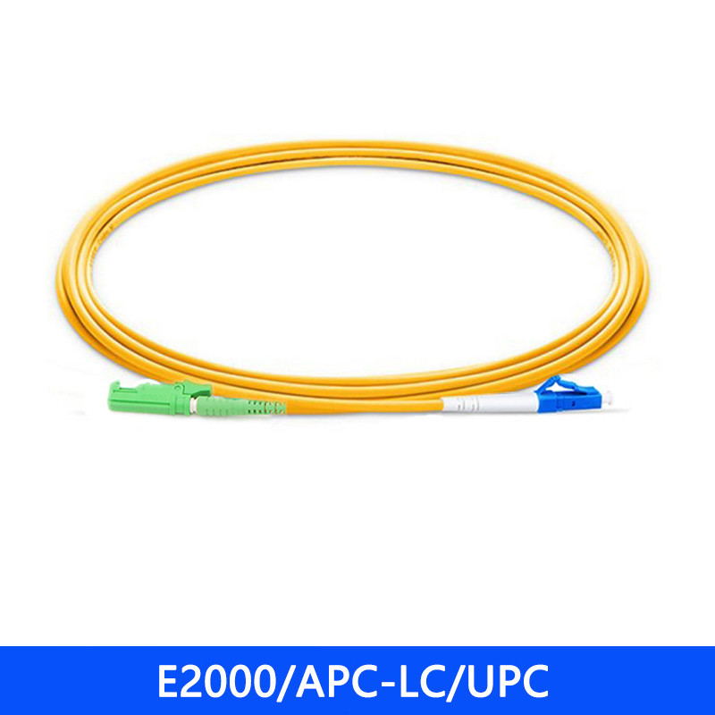 FTTH Singlemode Duplex E2000 APC- LC APC Fiber Optic Patch Cord 3.0mm Patch Cable LSH- LC Fiber Optical Jumper