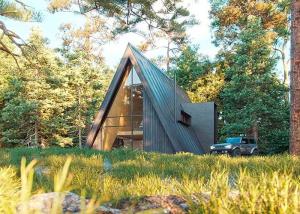 Quality Prefab Hotel Unit Light Steel Space A Frame Tiny Homes Portable Kit Homes wholesale