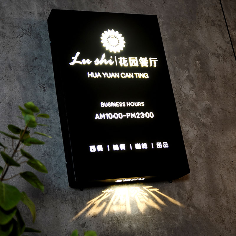 Wholesale Customized Luxury Light Boxes Signs Lighting Letter Led Lighting Box Sign