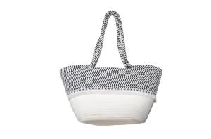 Quality ECO Friendly Fashion Summer Tote Handbag Bohemian Handmade Bali Bags Straw Beach Bag Cotton Canvas Shopping Bags wholesale