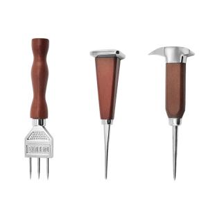 Quality Stainless Steel Ice Pick With Wooden Handle Ice Chipper For Breaking Ice Kitchen Tool wholesale