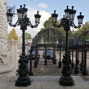 China Garden Lamp Cast Iron Light Poles Antique Outdoor/Indoor Street Decorative on sale