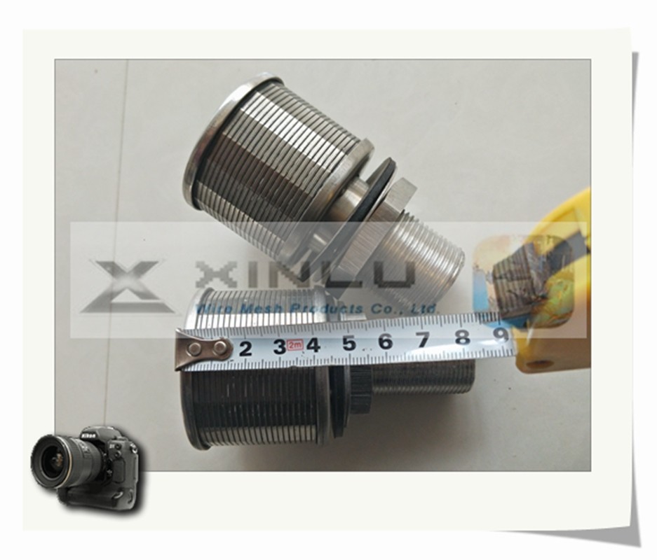53mm Diameter Stainless Steel Filter Screen 304 321 Water Gas Wedge Wire Strainer