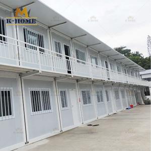Quality Double Floor Sandwich Panel House Prefabricated Labour Quarters wholesale