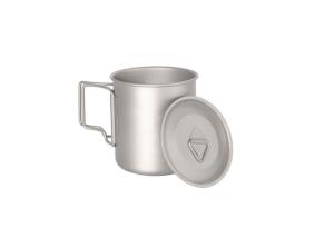 Quality 420ml Pure Titanium Cookware Ultralight Titanium Camping Pot Cup 90g Weight wholesale