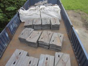 Quality HRC58 BTMCr26 Cement Mill Liners Coal Mill With High Hardness wholesale
