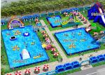 Puncture - Proof Inflatable Water Parks / Amusement Park Commercial Blow Up