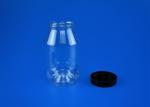 Transparent Tea Sugar Jars , Screw Lid Food Grade Square Containers 377Ml