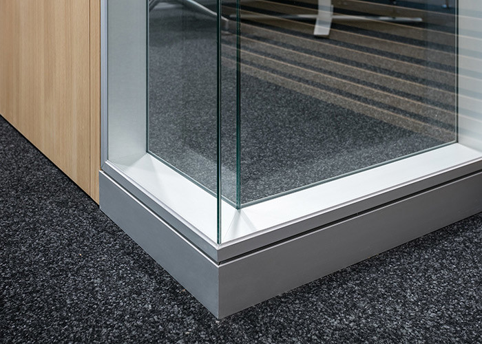 Double Glass Partition Wall Aluminum Alloy Frame Wall Specifications 3mm Durable Sound Acoustic
