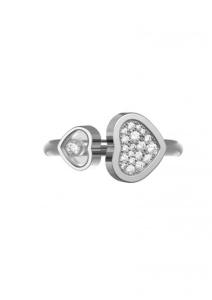 Quality 0.22 Carat Natural Diamonds 18K Chopard Happy Hearts Ring Handmade No Stone wholesale