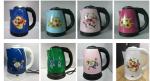 304 Stainless Steel Flower Printing Green Electric Water Kettle