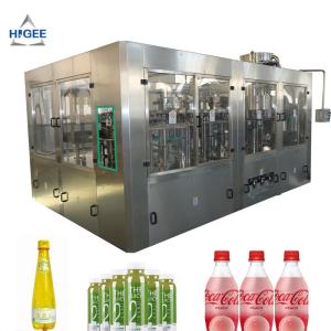 Quality Soft Drink Beverage Filling Machine 6000 BPH Filling Speed For PET Bottle wholesale