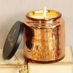Luxury Wedding Scented Candle Glass Candle With Metal Lid