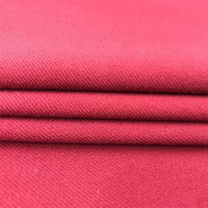 Quality Italian Woven Dyeing Polyester Fabric 267gsm Double Faced Twill Tr Material wholesale