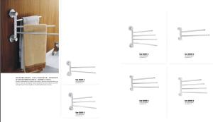 Quality Aluminum movable rod&amp;active dual-pole towel rack wholesale
