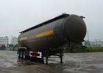 Powder Material Tank Semi Truck Trailer , 48000L Weichai Engine Semi Tractor