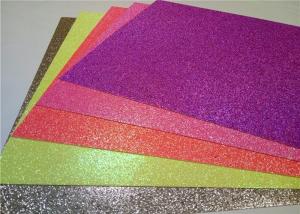 Quality Heat - Resistant Sticky Back Glitter Paper , Handmade Adhesive Glitter Paper wholesale