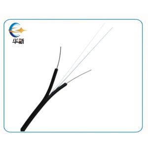 Quality GJXH FTTH Drop Cable LSZH Flame Retardant 1 Fiber Galvanised Single Mode Fiber Optic Cable wholesale