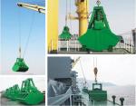 Single Rope Double Lobe Wireless Clamshell Grab Bucket For Ship 0.5m3~30m3