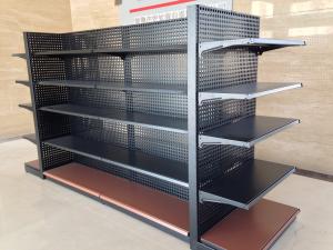Quality Easy To Assemble Supermarket Metal Shelves 80-120KG UDL Per Level Loading Capacity wholesale