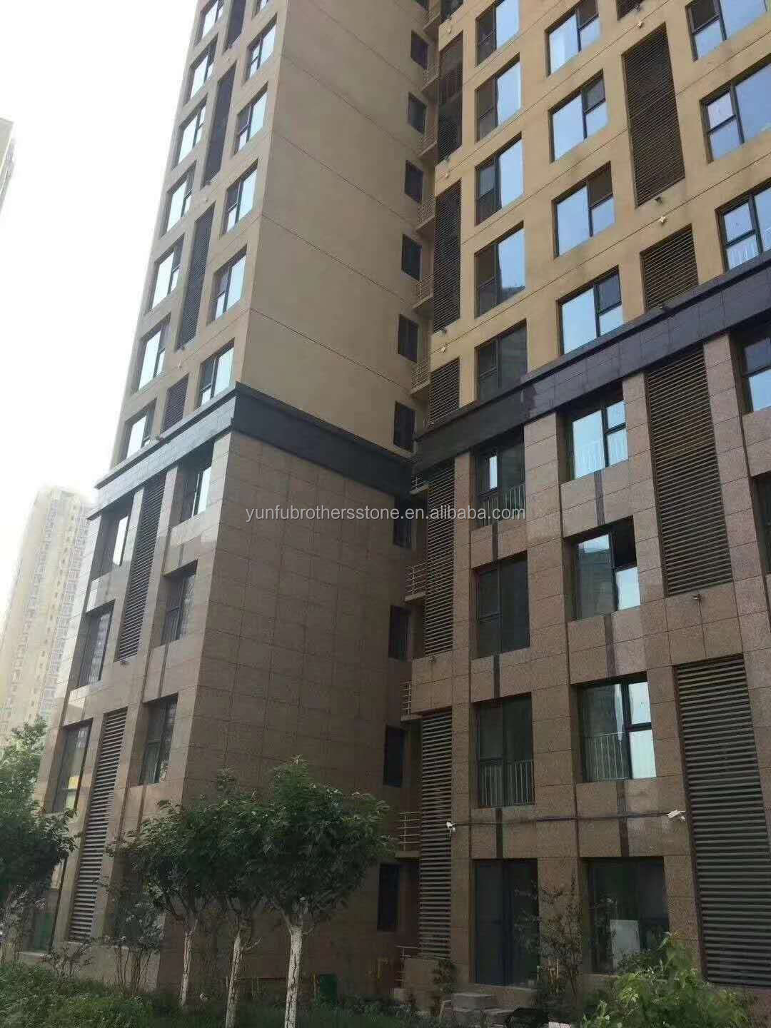 Modern Chinese Flamed Granite for Exterior Interior Wall Cladding Cut-to-Size Big Slab