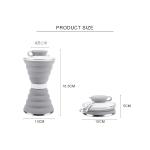 500ML Reusable Travel Collapsible Silicone Water Bottle