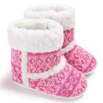 New fashion non-woven knitted crochet winter warm Walking shoes baby booties