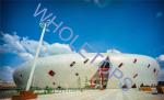 Akzo Nobel Coating Perforated Aluminum Panel 600*600mm Used In Sports Center