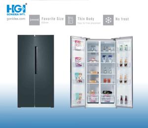 Quality CB 503L Double Door Side By Side Fridge R600a Free Standing Refrigerators wholesale