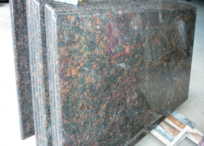 Tan Brown Prefab Kitchen Island Countertop 37" / 47" Wide For Hotel Projects