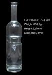 Serial whiskey Glass bottle