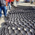 Plastic Driveway Gravel Grid Hdpe Geocell For Road Soil Stabilization