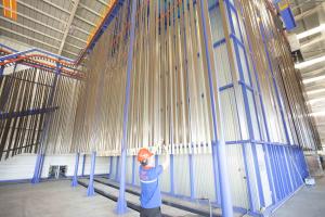 Quality Customized Voltage Vertical Powder Coating Line natural gas Heating wholesale